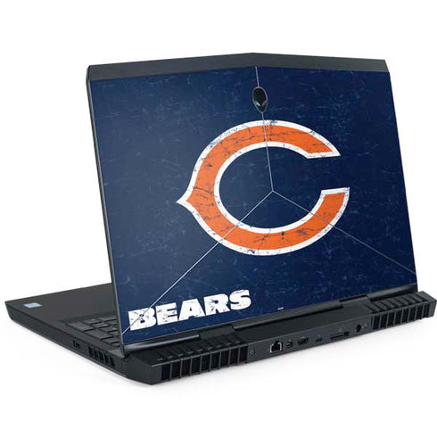 NFL Chicago Bears Distressed Dell Alienware Skin