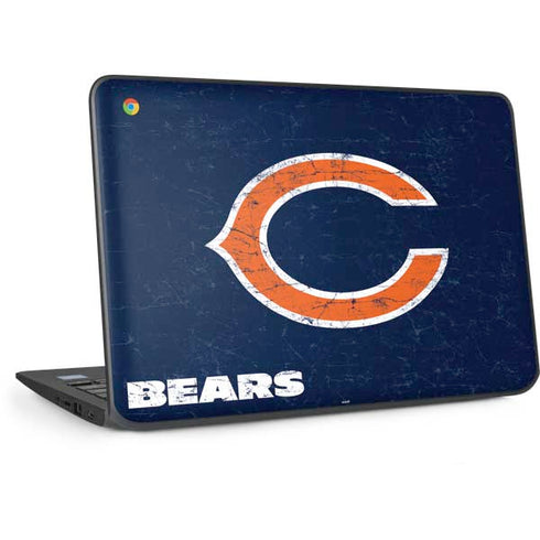 NFL Chicago Bears Distressed HP Chromebook Skin