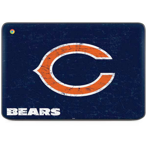 NFL Chicago Bears Distressed HP Chromebook Skin