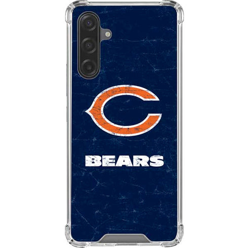 NFL Chicago Bears Distressed Galaxy A17 Clear Case