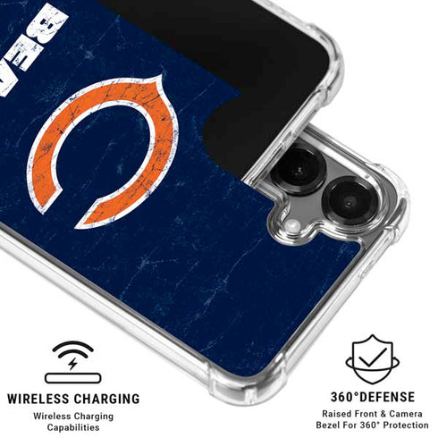 NFL Chicago Bears Distressed Galaxy S26 Clear Case