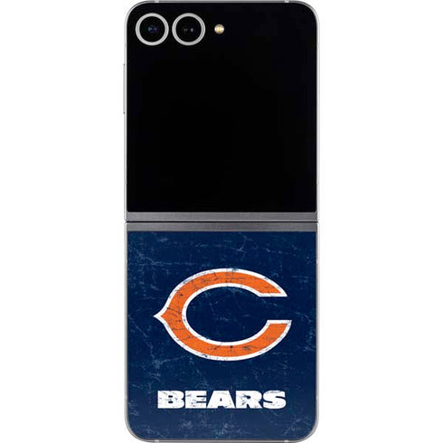 NFL Chicago Bears Distressed Galaxy Z Flip6 Skin