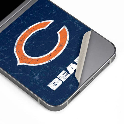 NFL Chicago Bears Distressed Galaxy Z Flip6 Skin