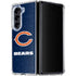 NFL Chicago Bears Distressed Galaxy Z Fold5 5G Clear Case