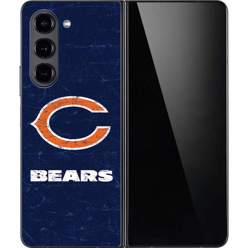 NFL Chicago Bears Distressed Galaxy Z Fold5 5G Skin