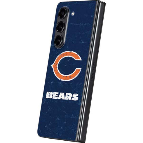NFL Chicago Bears Distressed Galaxy Z Fold5 5G Skin