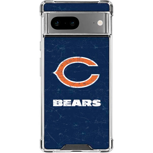 NFL Chicago Bears Distressed Google Pixel 8a Clear Case