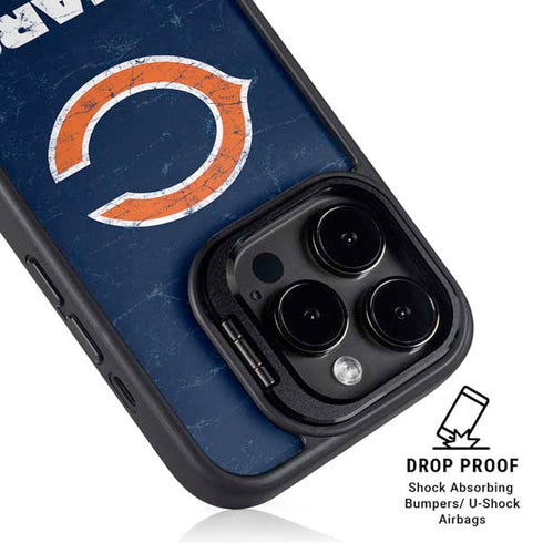 NFL Chicago Bears Distressed iPhone 14 Pro Kickstand Case