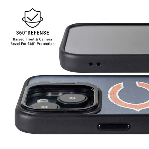 NFL Chicago Bears Distressed iPhone 15 Plus Kickstand Case