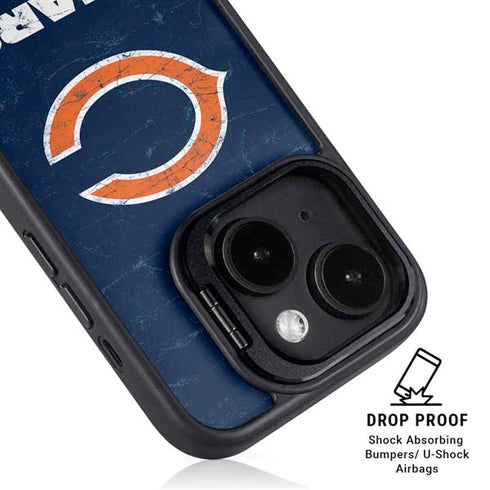 NFL Chicago Bears Distressed iPhone 15 Plus Kickstand Case