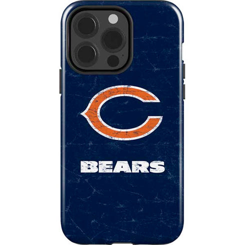 NFL Chicago Bears Distressed iPhone 15 Pro Impact Case