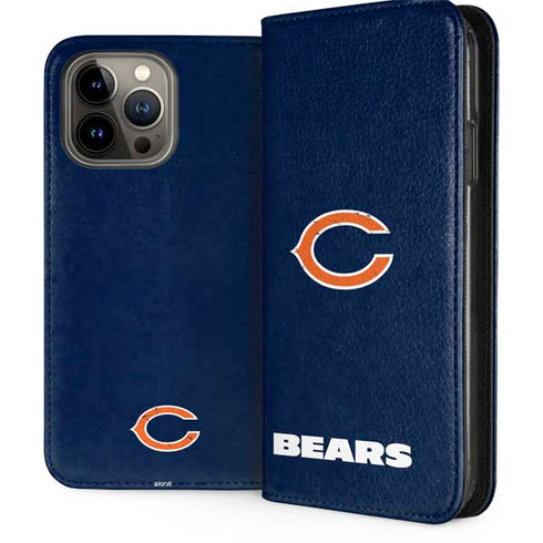 NFL Chicago Bears Distressed iPhone 15 Pro Max Folio Case