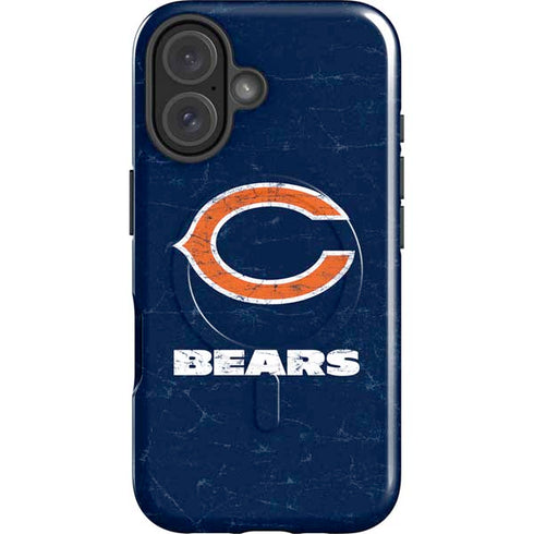 NFL Chicago Bears Distressed iPhone 16 Magsafe Impact Case