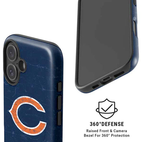 NFL Chicago Bears Distressed iPhone 16 Magsafe Impact Case