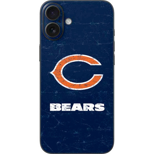 NFL Chicago Bears Distressed iPhone 16 Plus Skin