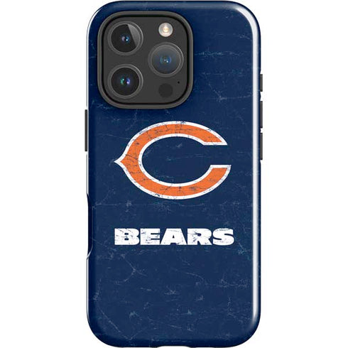 NFL Chicago Bears Distressed iPhone 16 Pro Impact Case