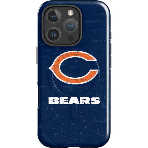 NFL Chicago Bears Distressed iPhone 16 Pro Magsafe Impact Case
