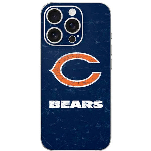 NFL Chicago Bears Distressed iPhone 16 Pro Skin