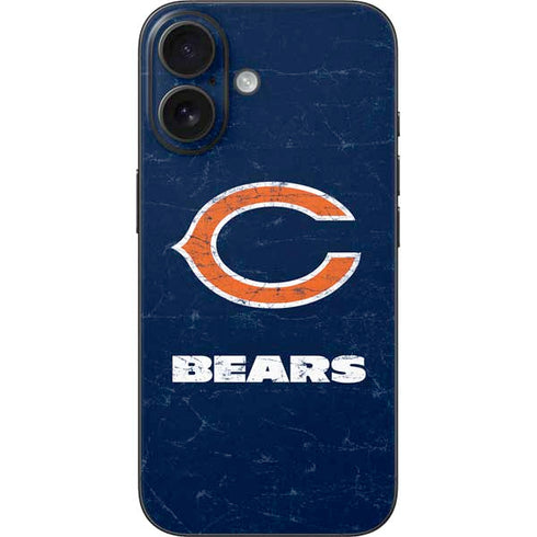 NFL Chicago Bears Distressed iPhone 16 Skin