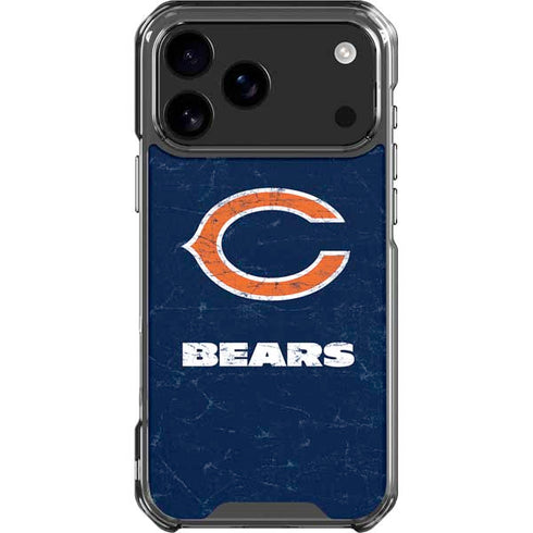 NFL Chicago Bears Distressed iPhone 18 Pro Max Clear Case