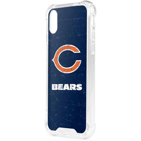 NFL Chicago Bears Distressed iPhone XS Clear Case