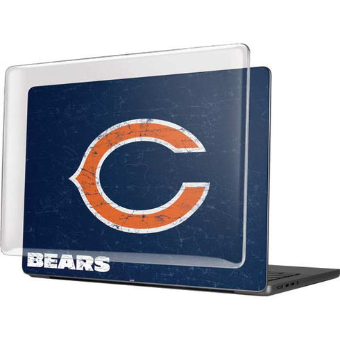 NFL Chicago Bears Distressed MacBook Pro 14in (2021-24) Case plus Skin