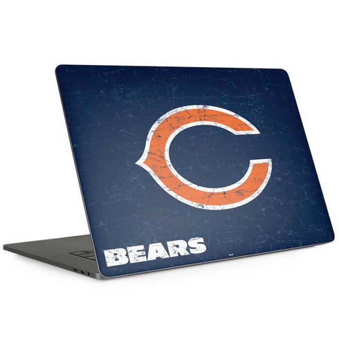 NFL Chicago Bears Distressed MacBook Skins