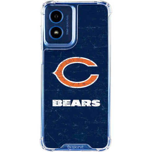 NFL Chicago Bears Distressed Moto G 5G (2024) Clear Case