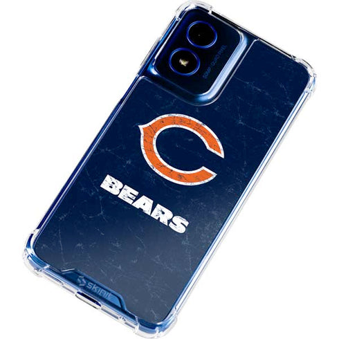 NFL Chicago Bears Distressed Moto G 5G (2024) Clear Case