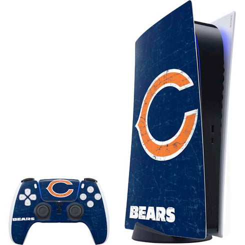 NFL Chicago Bears Distressed PlayStation PS5 Skins