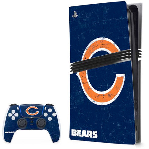 NFL Chicago Bears Distressed PlayStation PS5 Skins