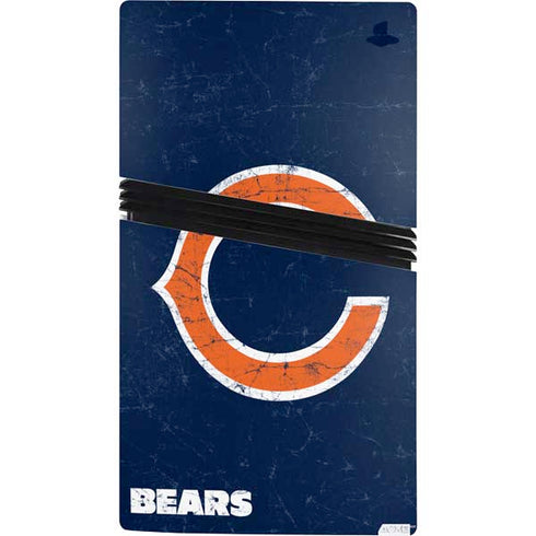 NFL Chicago Bears Distressed PS5 Pro Bundle Skin