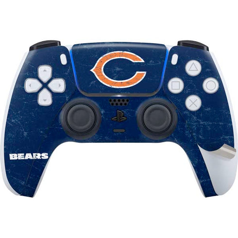 NFL Chicago Bears Distressed PS5 Pro Disk Bundle Skin