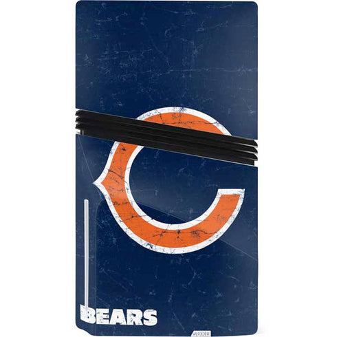 NFL Chicago Bears Distressed PS5 Pro Disk Console Skin