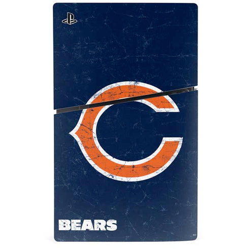 NFL Chicago Bears Distressed PS5 Slim Digital Edition Console Skin