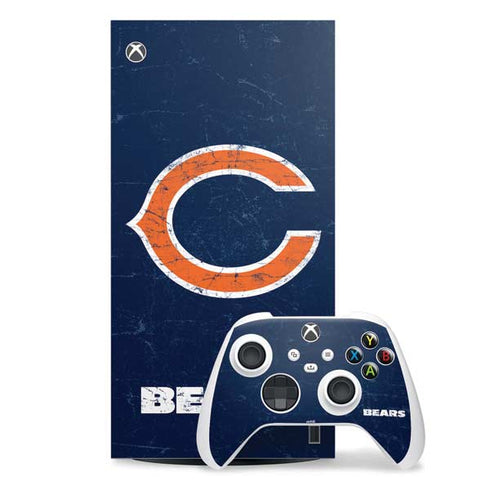 NFL Chicago Bears Distressed Xbox Series X Skins
