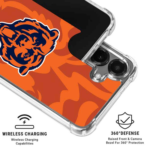 NFL Chicago Bears Double Vision Galaxy S26 Plus Clear Case