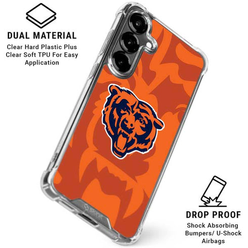 NFL Chicago Bears Double Vision Galaxy S26 Plus Clear Case