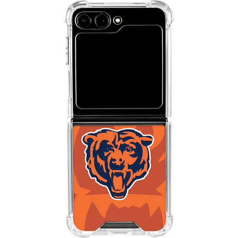 NFL Chicago Bears Double Vision Galaxy Z Flip6 Clear Case