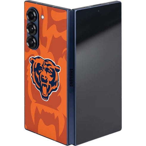 NFL Chicago Bears Double Vision Galaxy Z Fold6 Skin