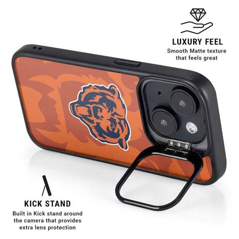 NFL Chicago Bears Double Vision iPhone 15 Kickstand Case