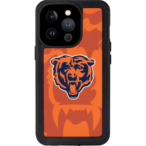 NFL Chicago Bears Double Vision iPhone 15 Pro Waterproof Case
