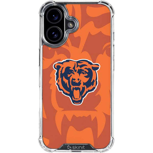 NFL Chicago Bears Double Vision iPhone 16 Plus Clear Case
