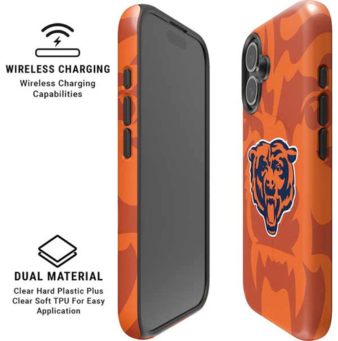 NFL Chicago Bears Double Vision iPhone 16 Plus Magsafe Impact Case