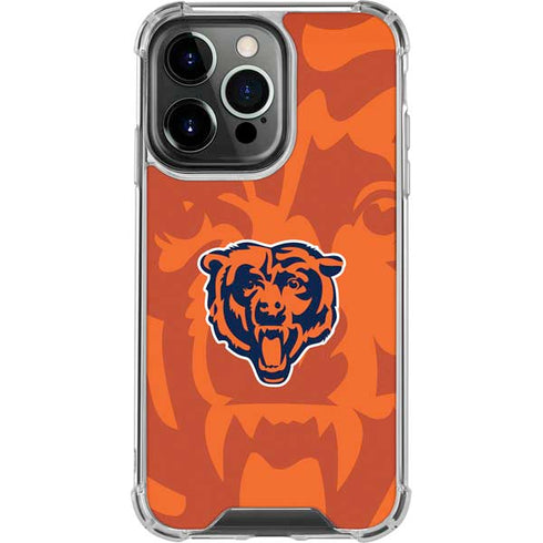 NFL Chicago Bears Double Vision iPhone 16 Pro Clear Case