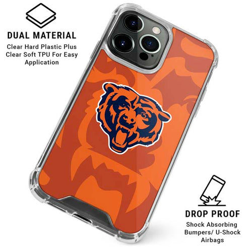 NFL Chicago Bears Double Vision iPhone 16 Pro Max Clear Case