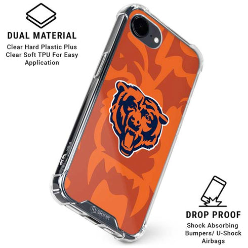NFL Chicago Bears Double Vision iPhone 16e Clear Case
