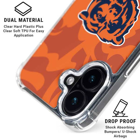 NFL Chicago Bears Double Vision iPhone 17 Clear Case