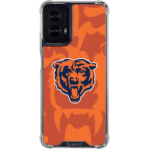 NFL Chicago Bears Double Vision Moto G Power 5G (2024) Clear Case