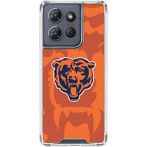 NFL Chicago Bears Double Vision Moto G Power 5G (2025) Clear Case